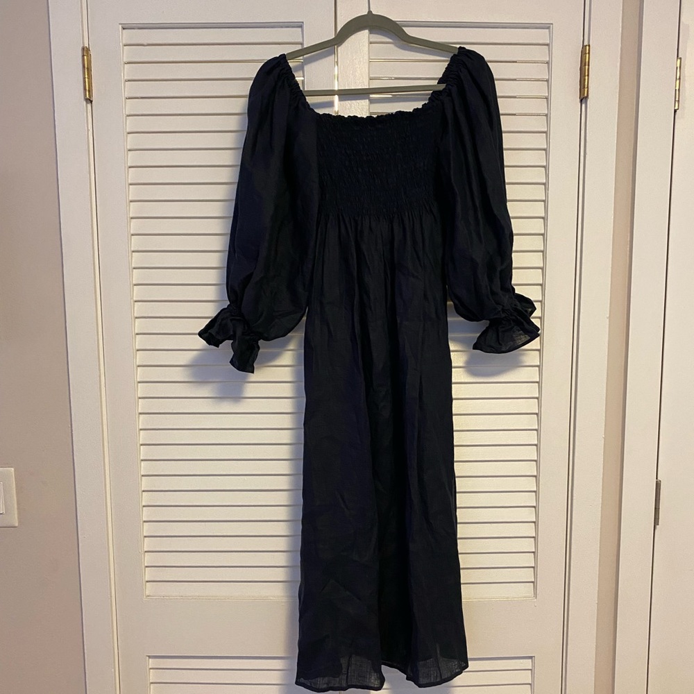 Sleeper linen maxi dress